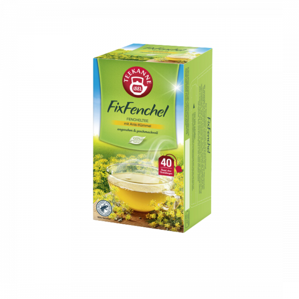 Teekanne FixFenchel, Kräutertee, 40 Teebeutel im Kuvert, 90g